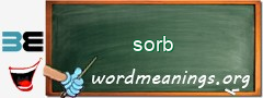 WordMeaning blackboard for sorb